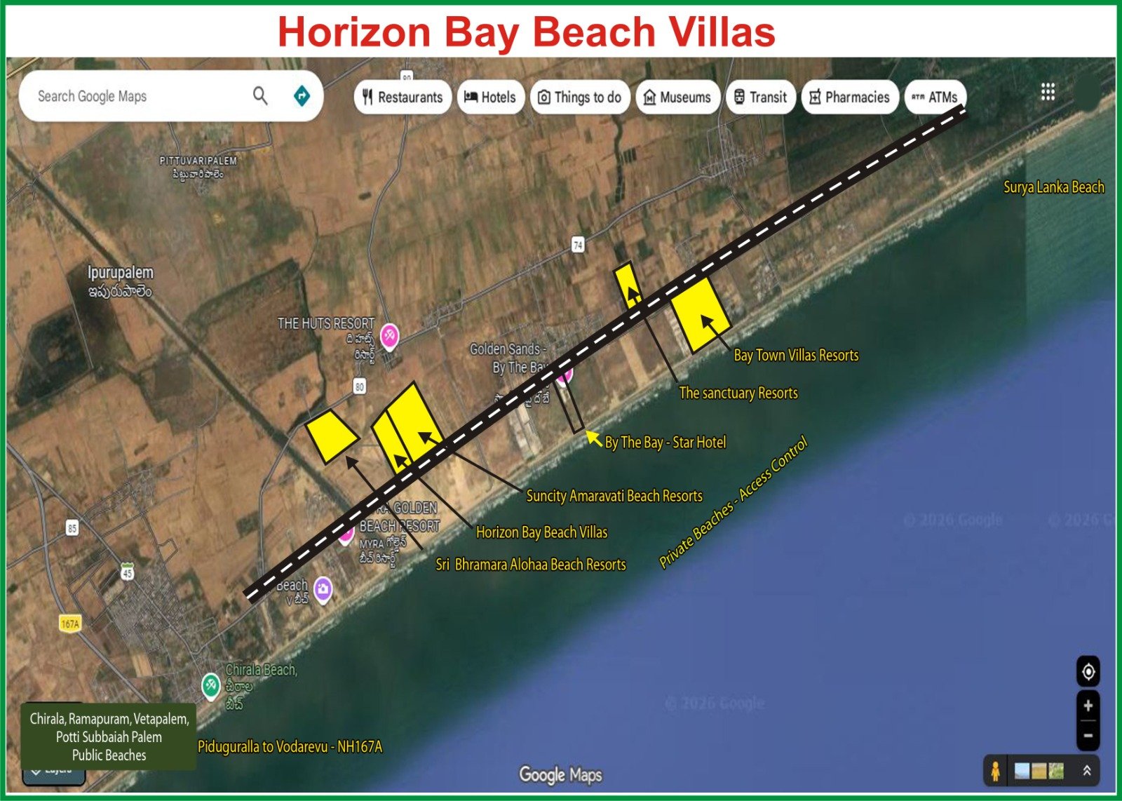 Horizon Bay Beach Bapatla - Plot for sale